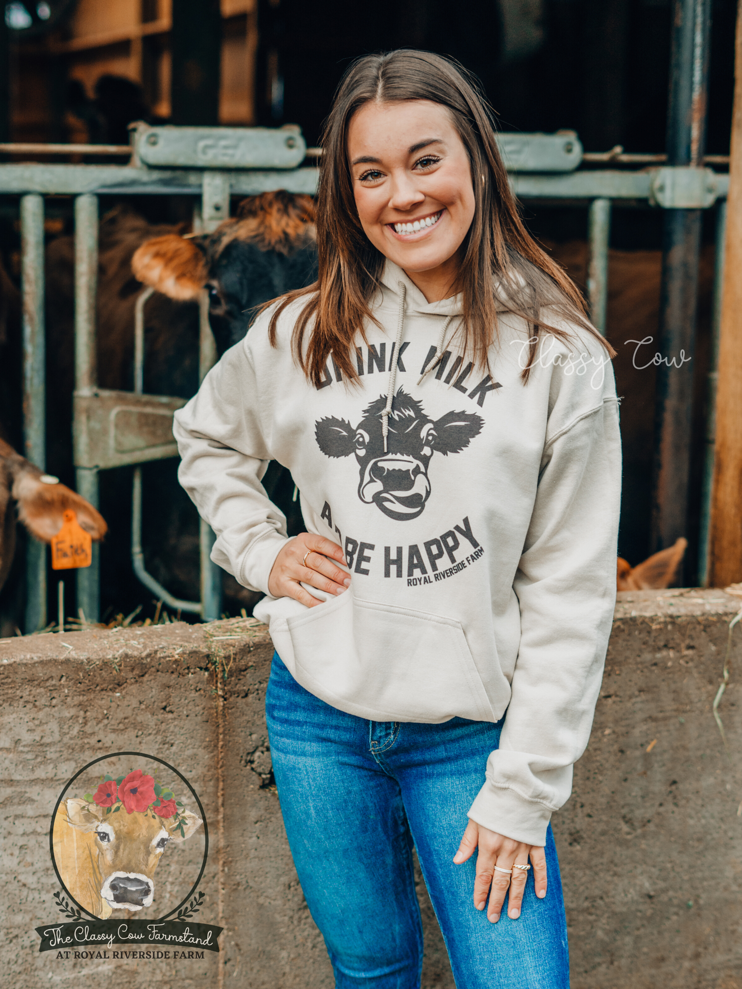 Drink Milk and Be Happy Hoodie