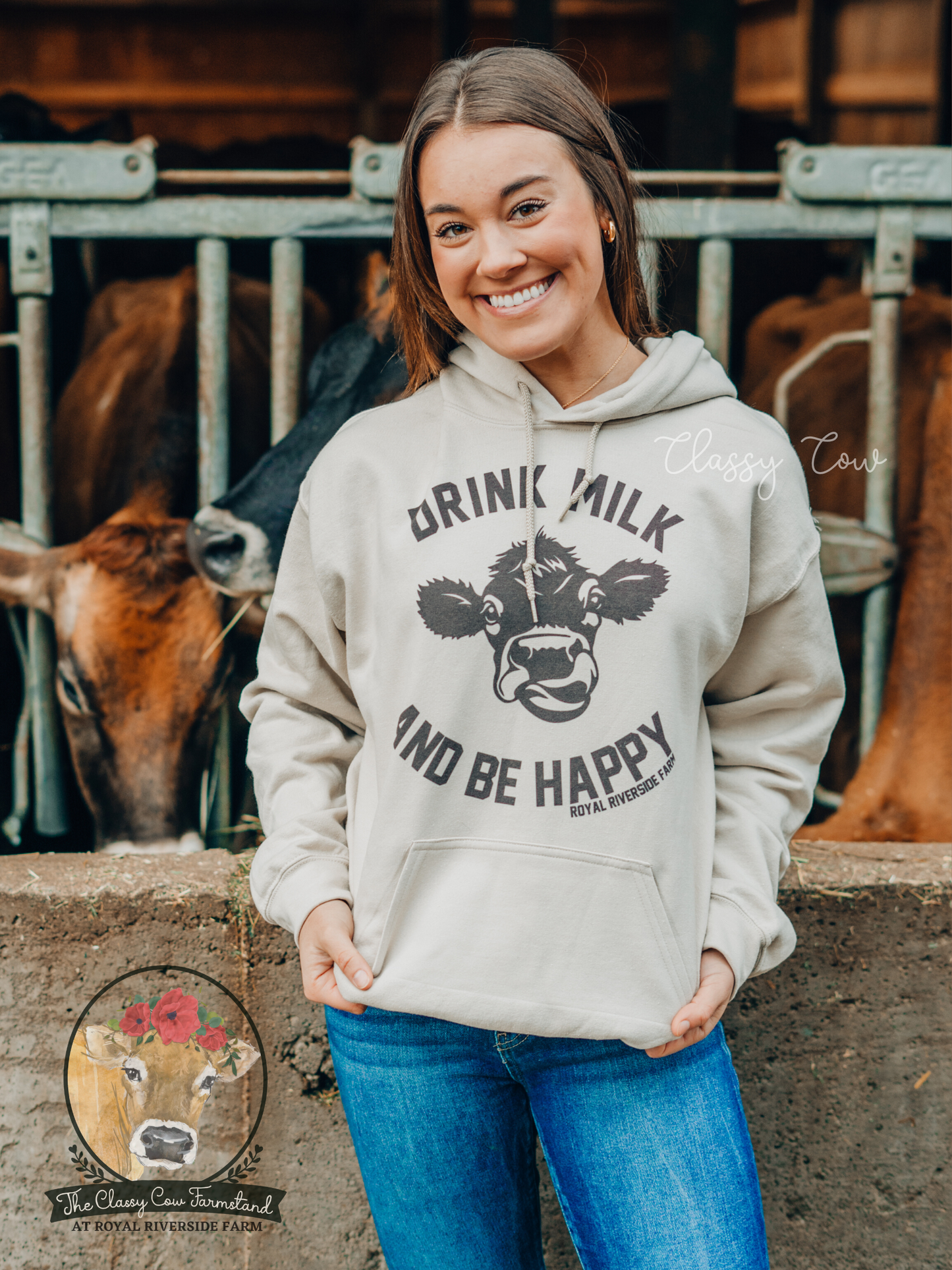 Drink Milk and Be Happy Hoodie